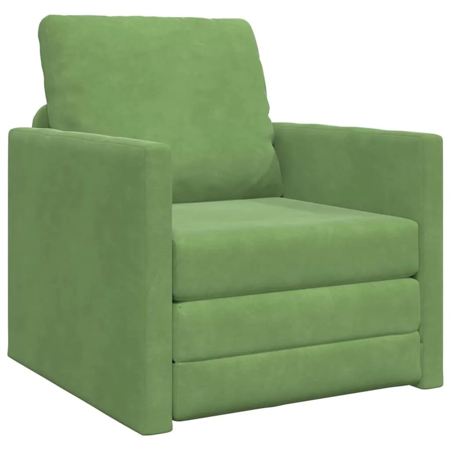 vidaXL Schlafsofa 60cm Hellgrün Samt 4106619