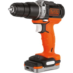 Black+Decker Akku-Schlagbohrschrauber BDCHD12S1 mit Akku, orange-schwarz.