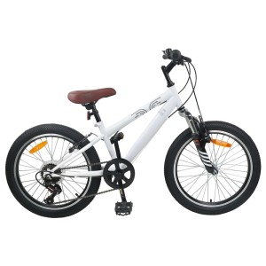 vidaXL Mountainbike 20 Zoll 6-Gang für Kinder 5-8 Jahren Weiß 42009740