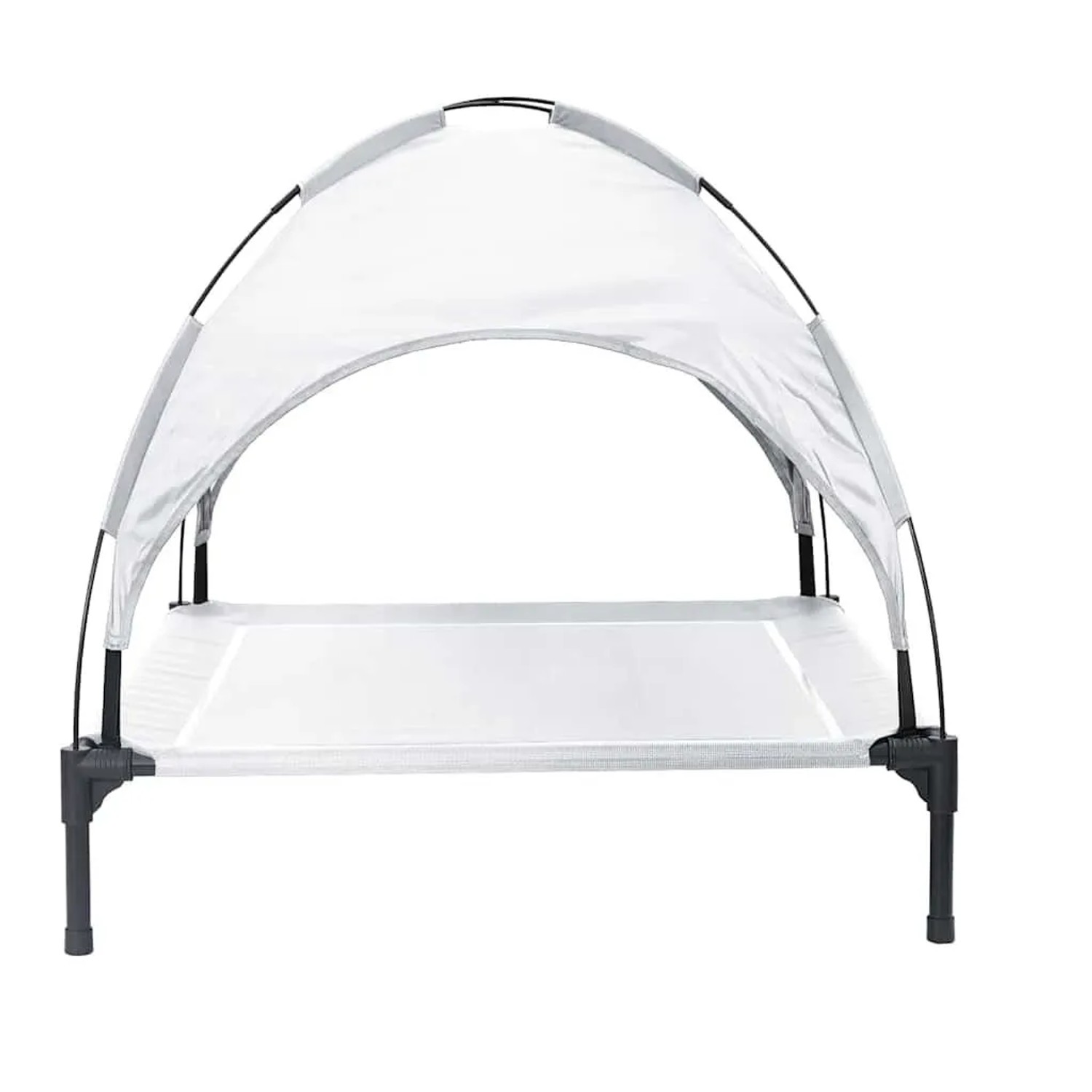 vidaXL Hundebett Silber Grau 104 x 86 x 84,5 cm Stahl 42008196_5
