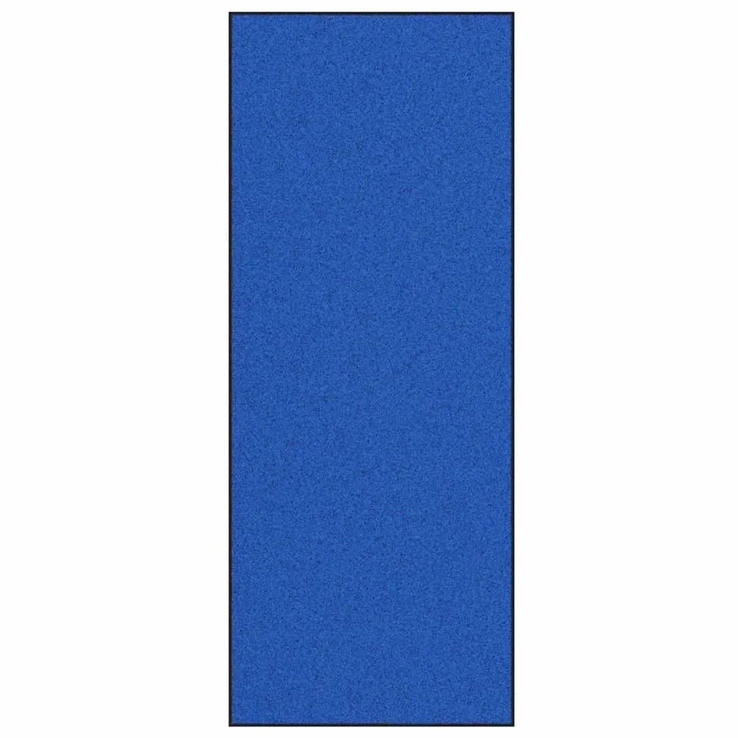 vidaXL Fußmatte Blau und Schwarz 120 x 300 cm Polyamid und PVC 4100738 günstig online kaufen