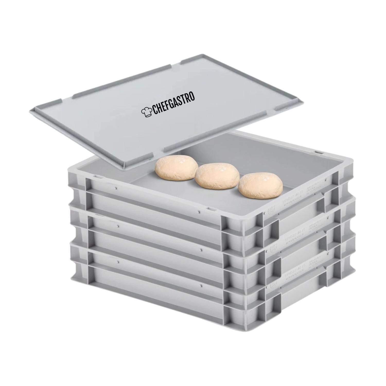 CHEFGASTRO SuperSparSet 3 x Pizzaballenbox Mit 1 x Deckel HxBxT 8,5 x 30 x günstig online kaufen