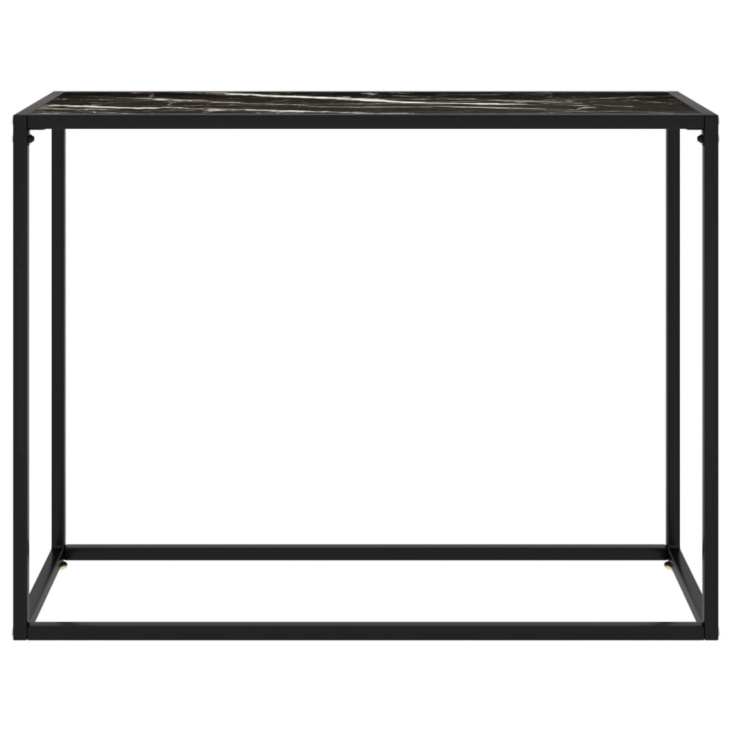 Konsolentisch Schwarz 100x35x75 Cm Hartglas günstig online kaufen