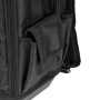 Detailaufnahme: Schwarzer Mephisto Werkzeugrucksack Dragon mit Seitentasche.
