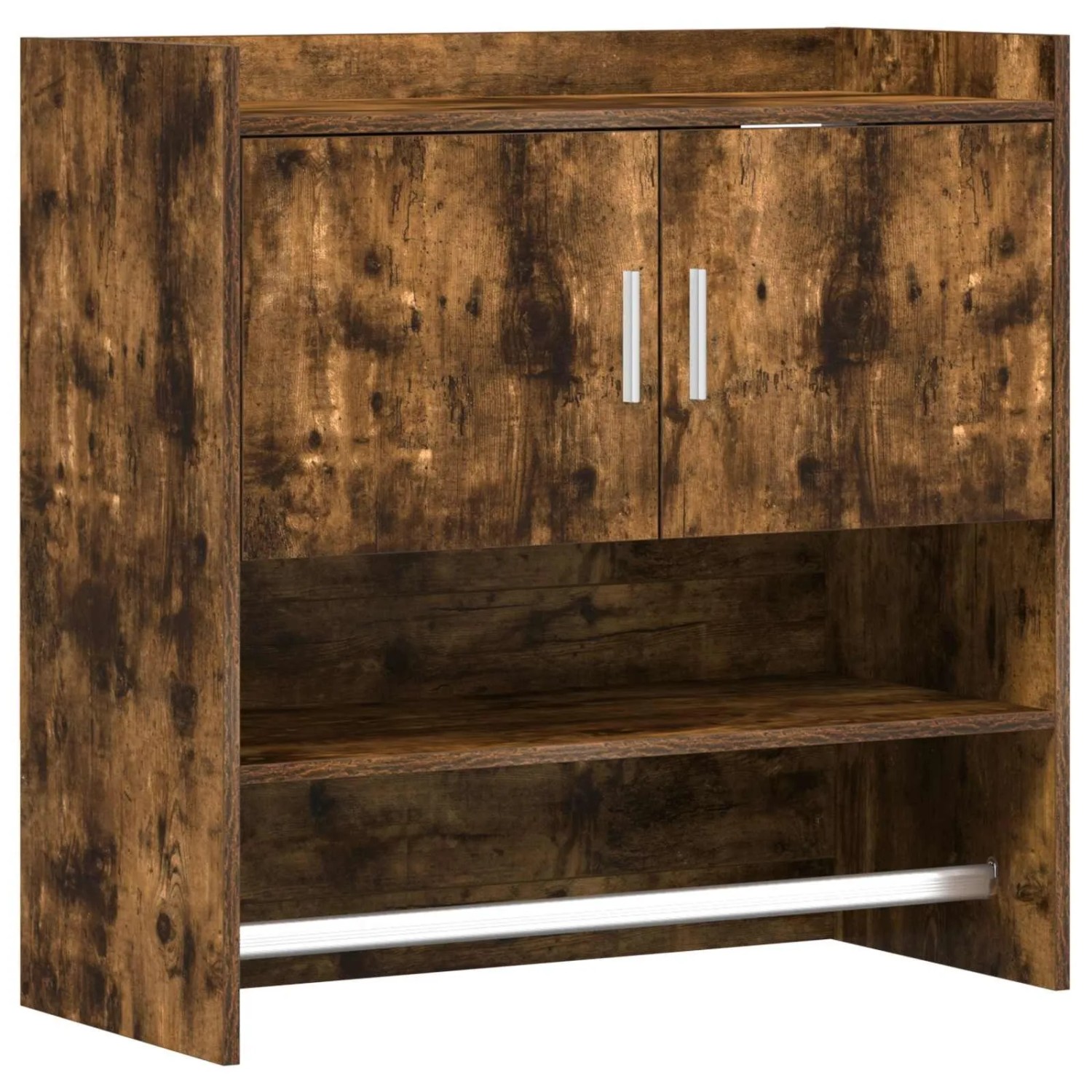 vidaXL Wandregal Wandhalterung Geräucherte Eiche 80 x 36 x 80 cm 8011383