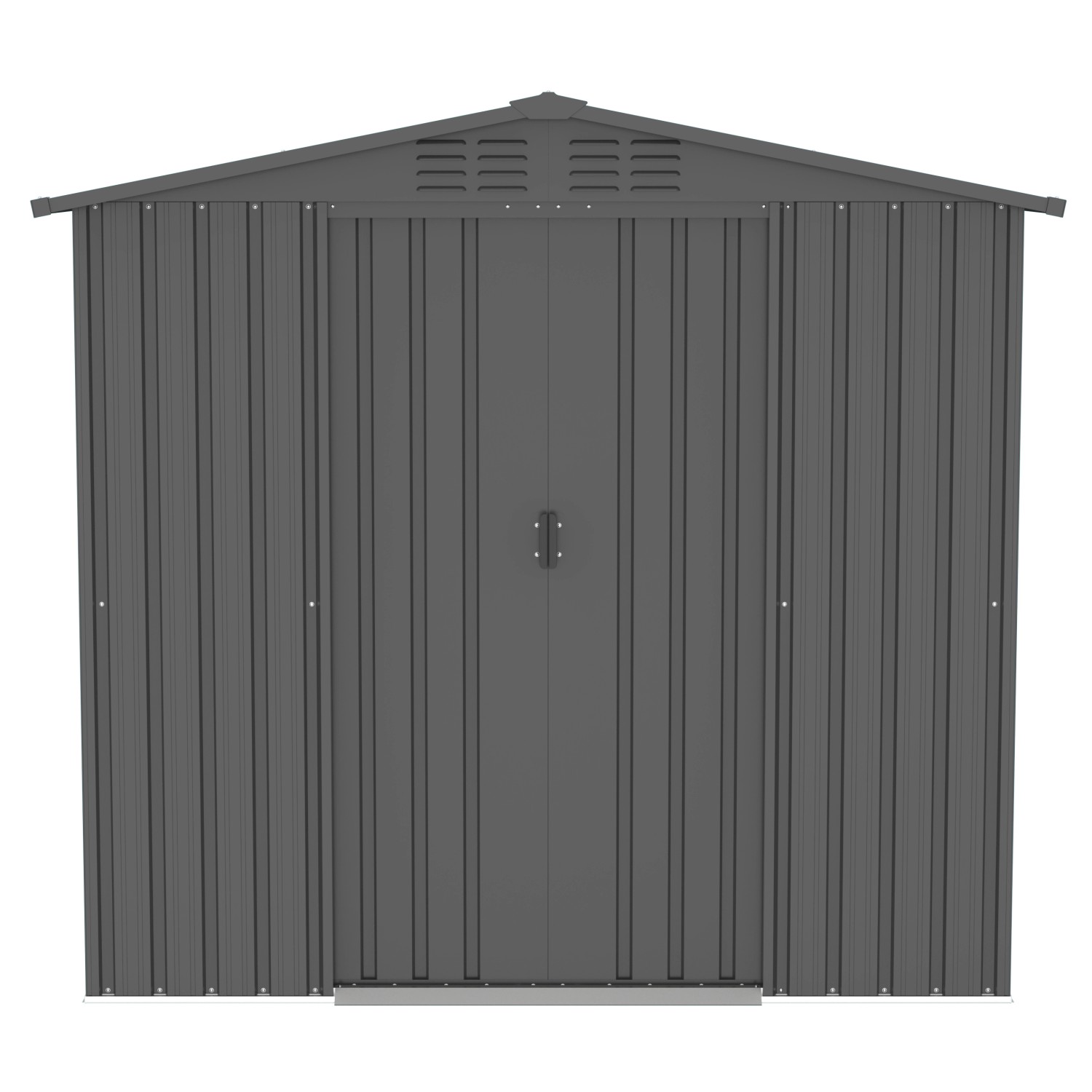 Tepro Metallgerätehaus Flex Shed Large 202 cm x 182,5 cm x 118,6 cm Anthrazit