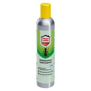 Nexa Lotte Ameisen-Spray, insektizidfrei, 300ml Flasche mit gelbem Sprühkopf.
