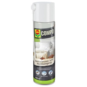 Compo Bettwanzen- und Insektenspray, 400ml Dose zur Ungezieferbekämpfung.