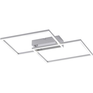 Moderne LED-Deckenleuchte Iven von Just Light, 50,4 x 42 cm, aus Stahl.