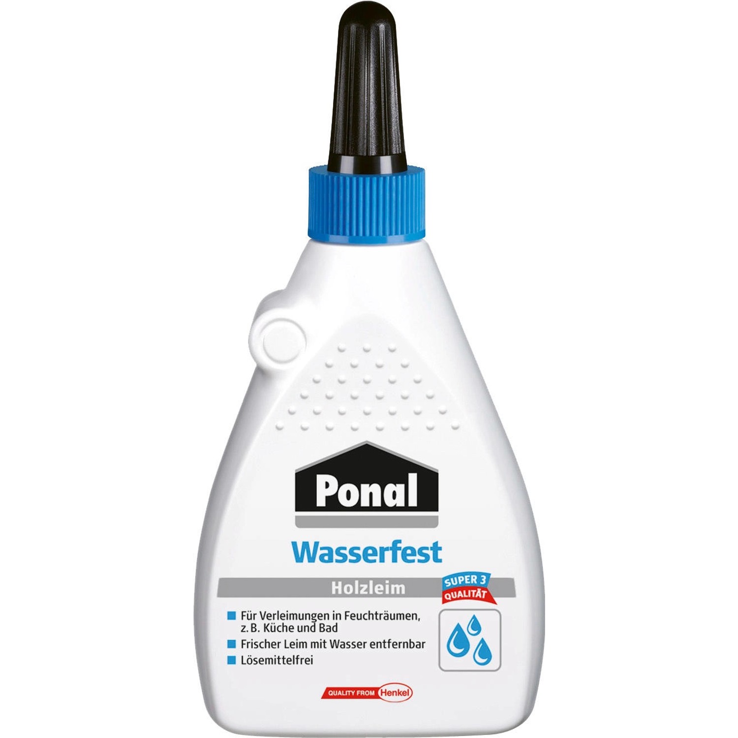 Ponal Holzleim Wasserfest 120 g Flasche trocknet transparent