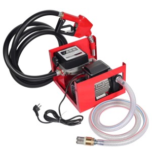 Wiltec Heizöl- Und Dieselpumpe 230V/750W 80L/Min Selbstansaugend Pumpe Pistole