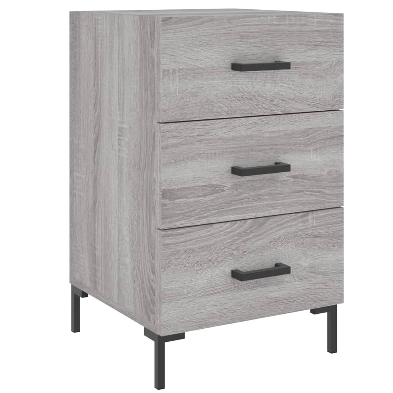 vidaXL Nachttisch Grau Sonoma 40x40x66 cm Holzwerkstoff 827666 günstig online kaufen