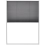 vidaXL Insektenschutz-Plissee für Fenster Aluminium 60 x 80 cm 142610