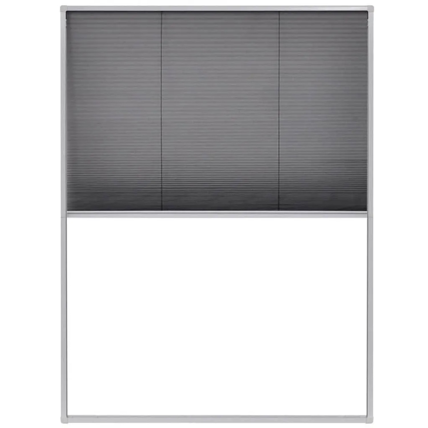 vidaXL Insektenschutz-Plissee für Fenster Aluminium 60 x 80 cm 142610