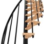 Minka Spindeltreppe Suono Smart, Buche/Schwarz, platzsparende Innentreppe.