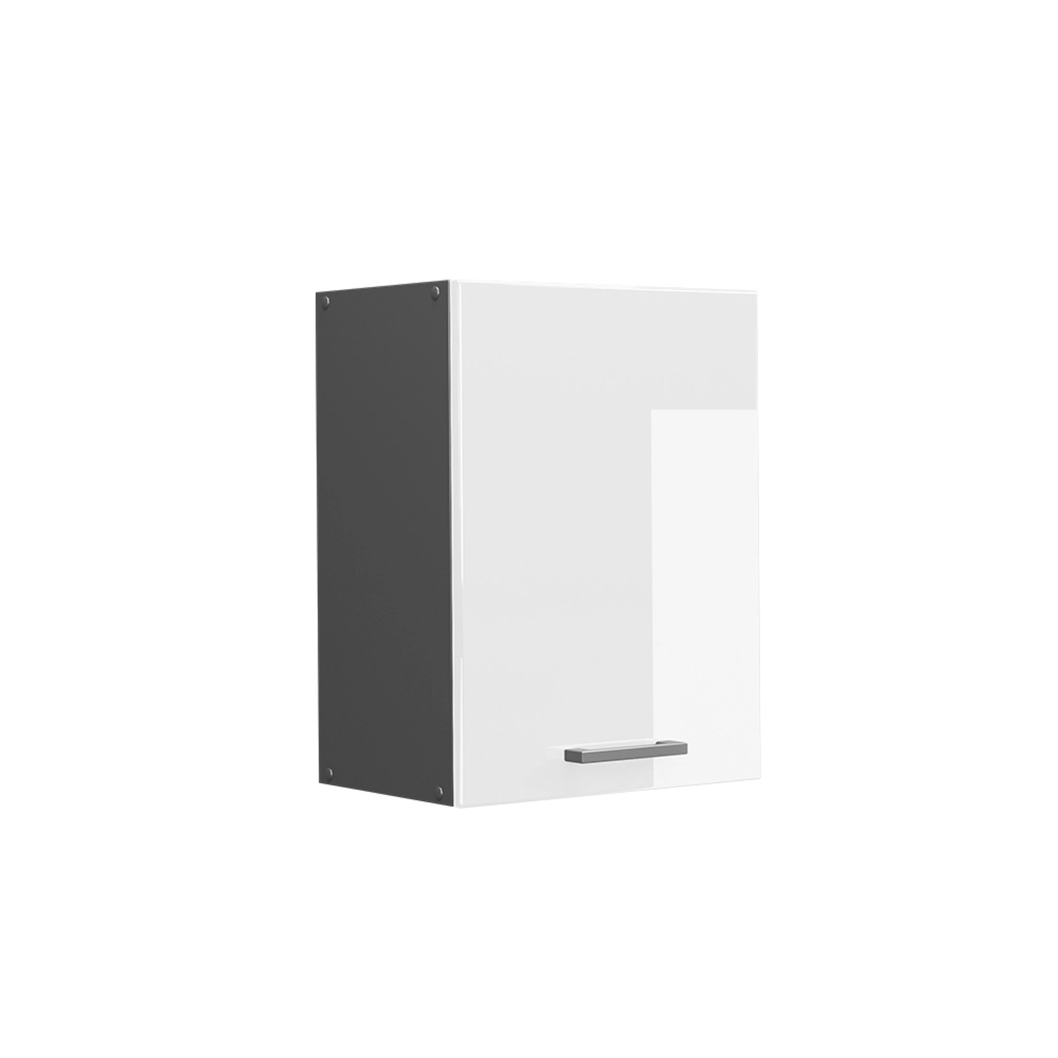 Vicco Hängeschrank R-Line Hängender Küchenschrank Weiß Hochglanz/Anthrazit 45 cm