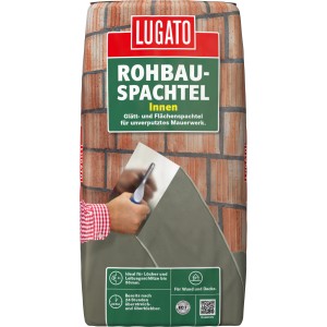 Sack Flächenspachtel Rohbauspachtel Innen 20kg, geeignet für unverputztes Mauerwerk.
