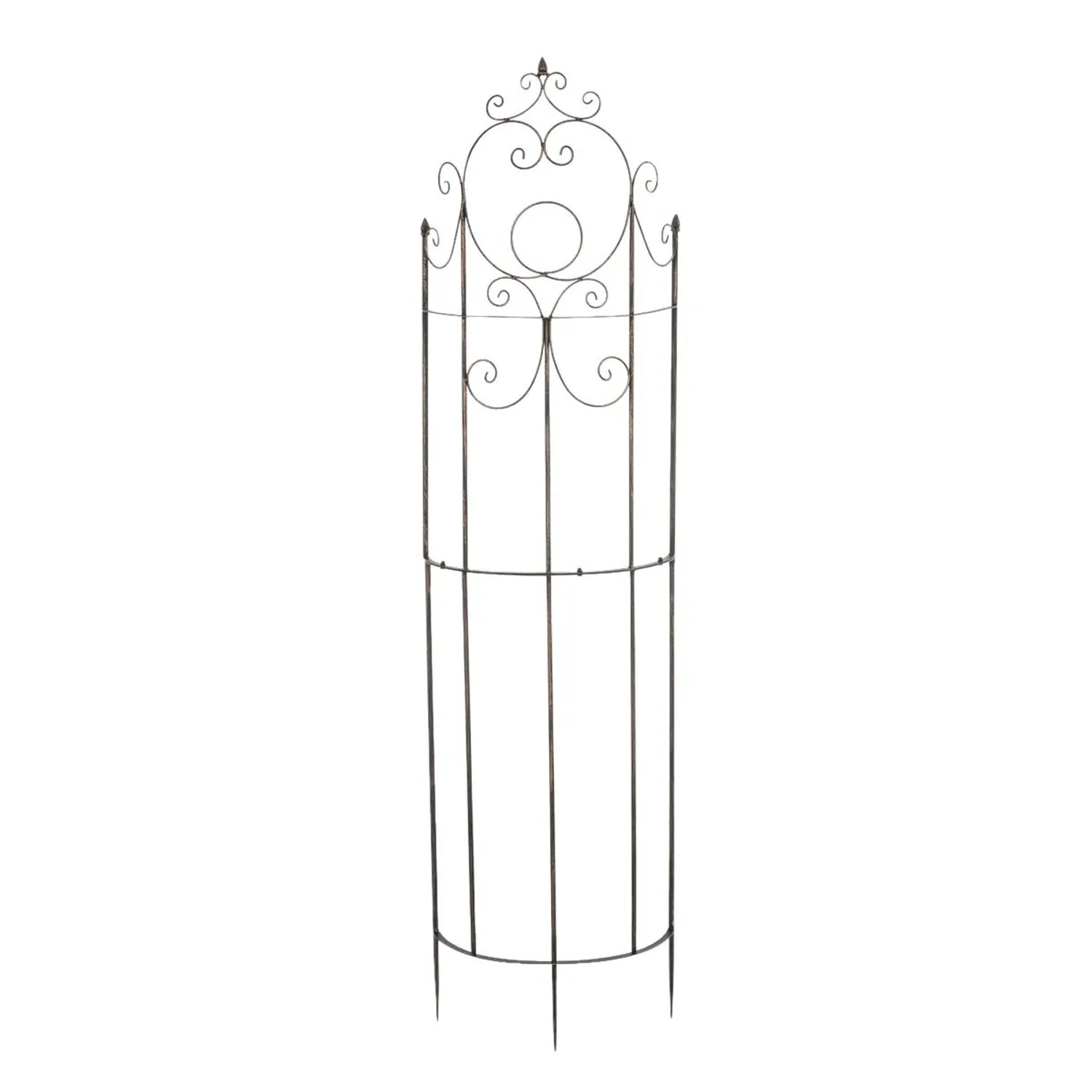 DELUKE Rankgitter KNUT 52,5x23x200cm Metall Bronze Rankhilfe Kletterpflanzen Gartendekoration