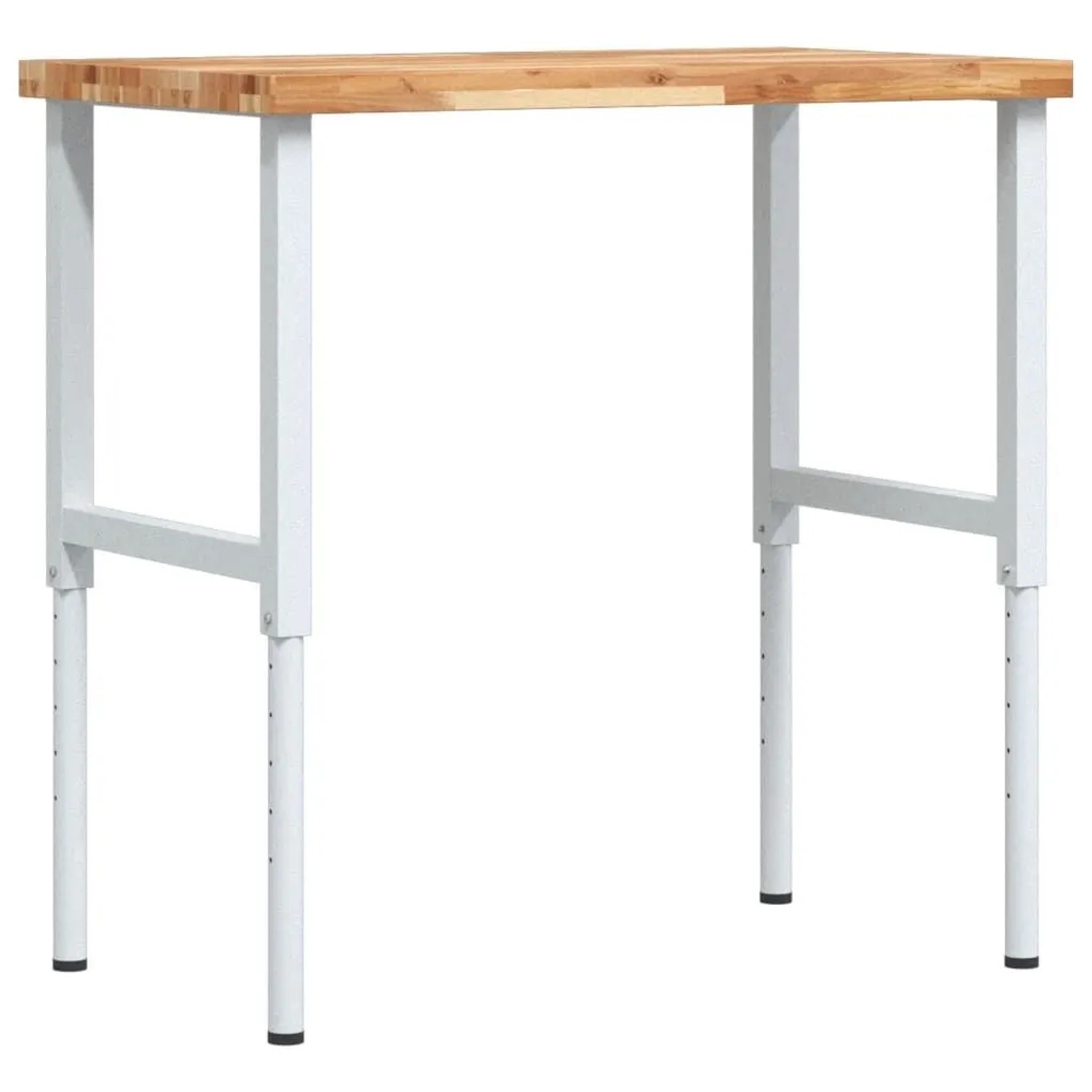 vidaXL Werkbank 100x60x73-99,5 cm Massivholz Akazie Rechteckig 3309715