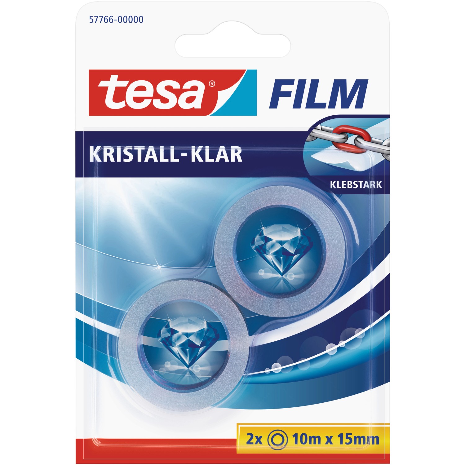 Tesa Film Kristall-Klar 2 x 10 m x 15 mm