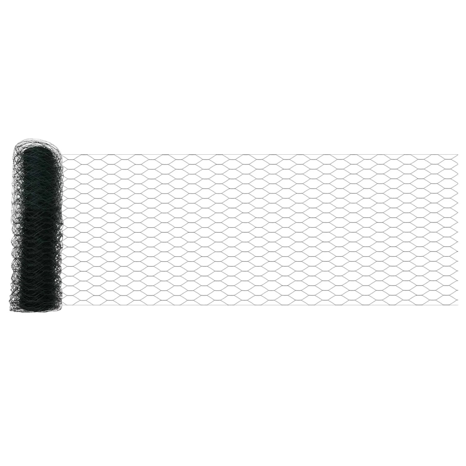 vidaXL Hexagonzaun Grün 0,8 x 10 m PVC 42005344 günstig online kaufen