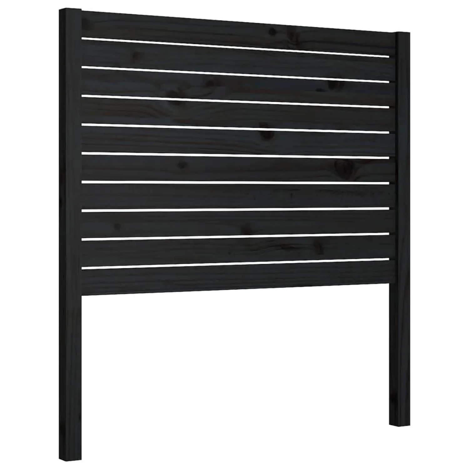 vidaXL Kopfteil Schwarz 81x4x100 cm Massivholz Kiefer 818999
