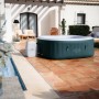 Bestway LAY-Z-SPA Ibiza AirJet Whirlpool, dunkelgrün, eckig, für bis zu 6 Personen.