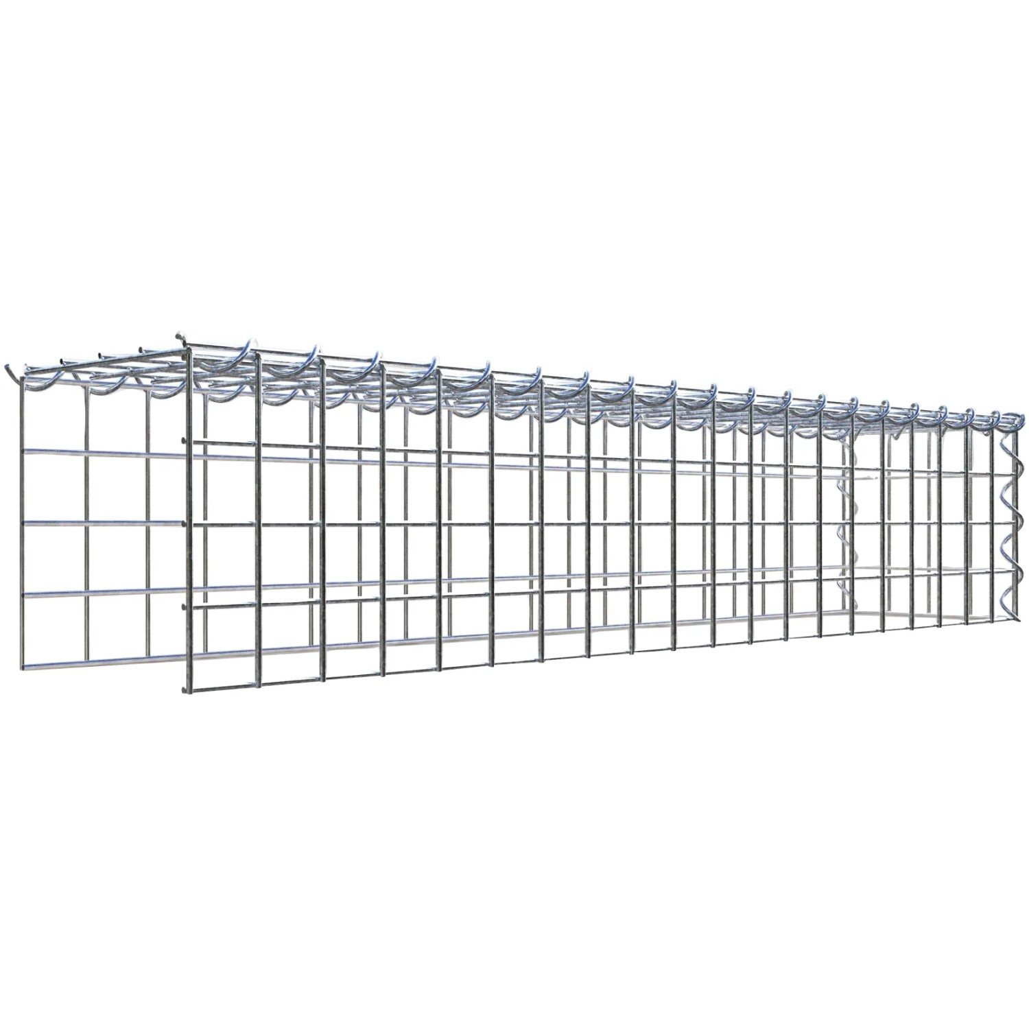 Gabiona Gabione-Anbaukorb Typ 4 20 x 100 x 20 cm Maschenw 5 x 5 cm
