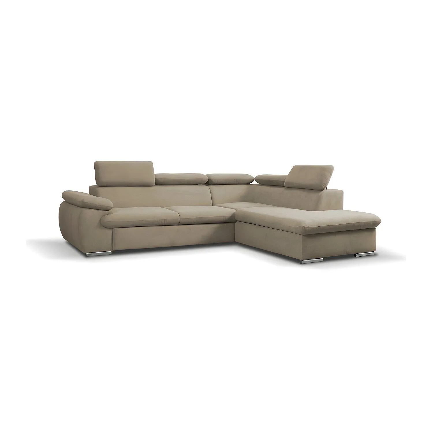 Vente-unique Schlafsofa Fabien Beige 271 cm