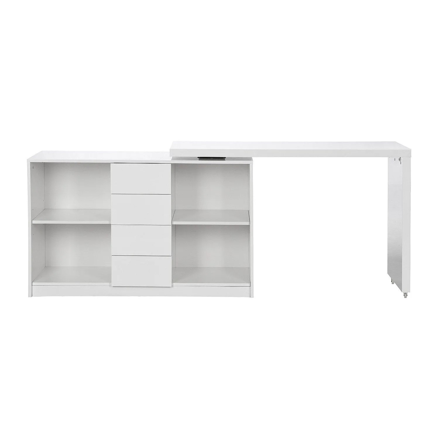 Vente-unique Schreibtisch Pavelo Weiß 120 cm  190 cm