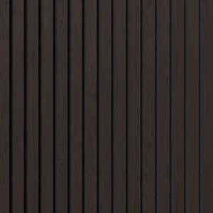 DenPanels Akustikpaneel TechVeneer Eiche Geräuchert Filz Schwarz 240 cm x 60 cm