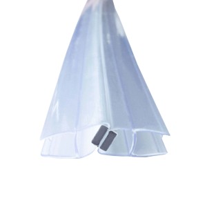 Transparente Bagnoxx Magnetdichtung für Dusche, 2m, für 8mm Glas, 135/180 Grad.