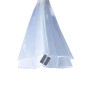 Transparente Bagnoxx Magnetdichtung für Dusche, 2m, für 8mm Glas, 135/180 Grad.
