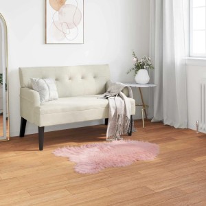 vidaXL Kunstschaffell Teppich Tafalla Rosa 50 x 80 cm Polyester 42021562
