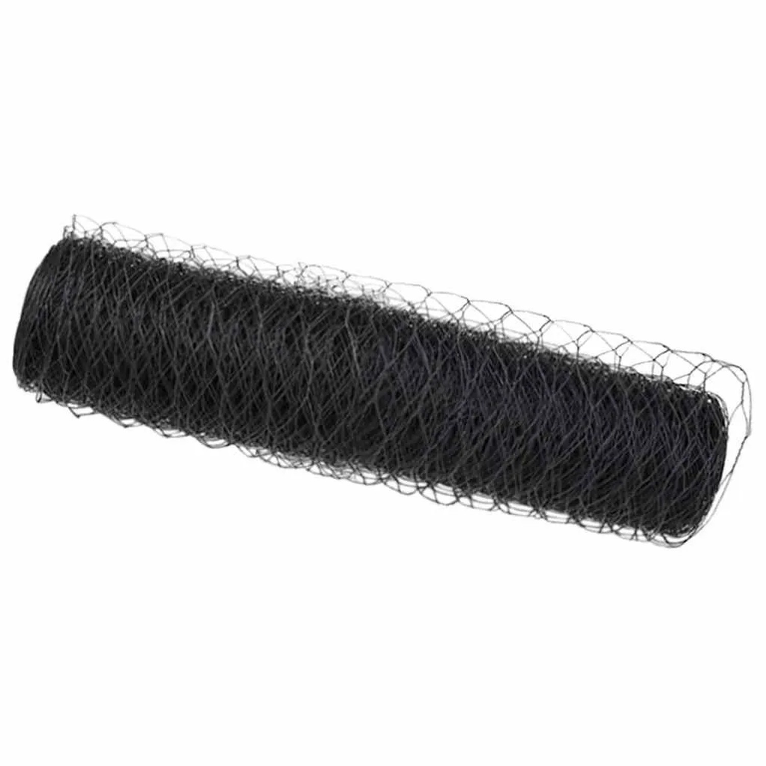 vidaXL Hexagonzaun Grau 0,8 x 10 m PVC 42005491