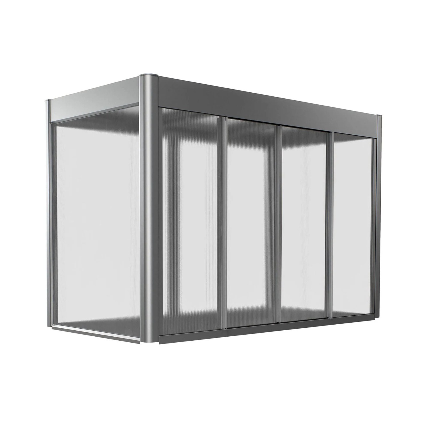 Thumbnail - Biohort Gewächshausaufsatz Florentina für Hochbeet 2 x 1 m Quarzgrau-Metallic