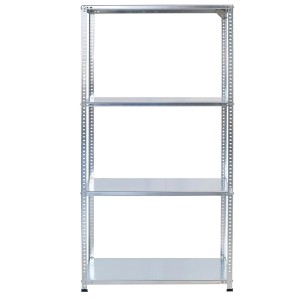 Ar Shelving Schraubregal, verzinkt, 150x60x30 cm, mit 4 Böden und 100 kg Traglast.
