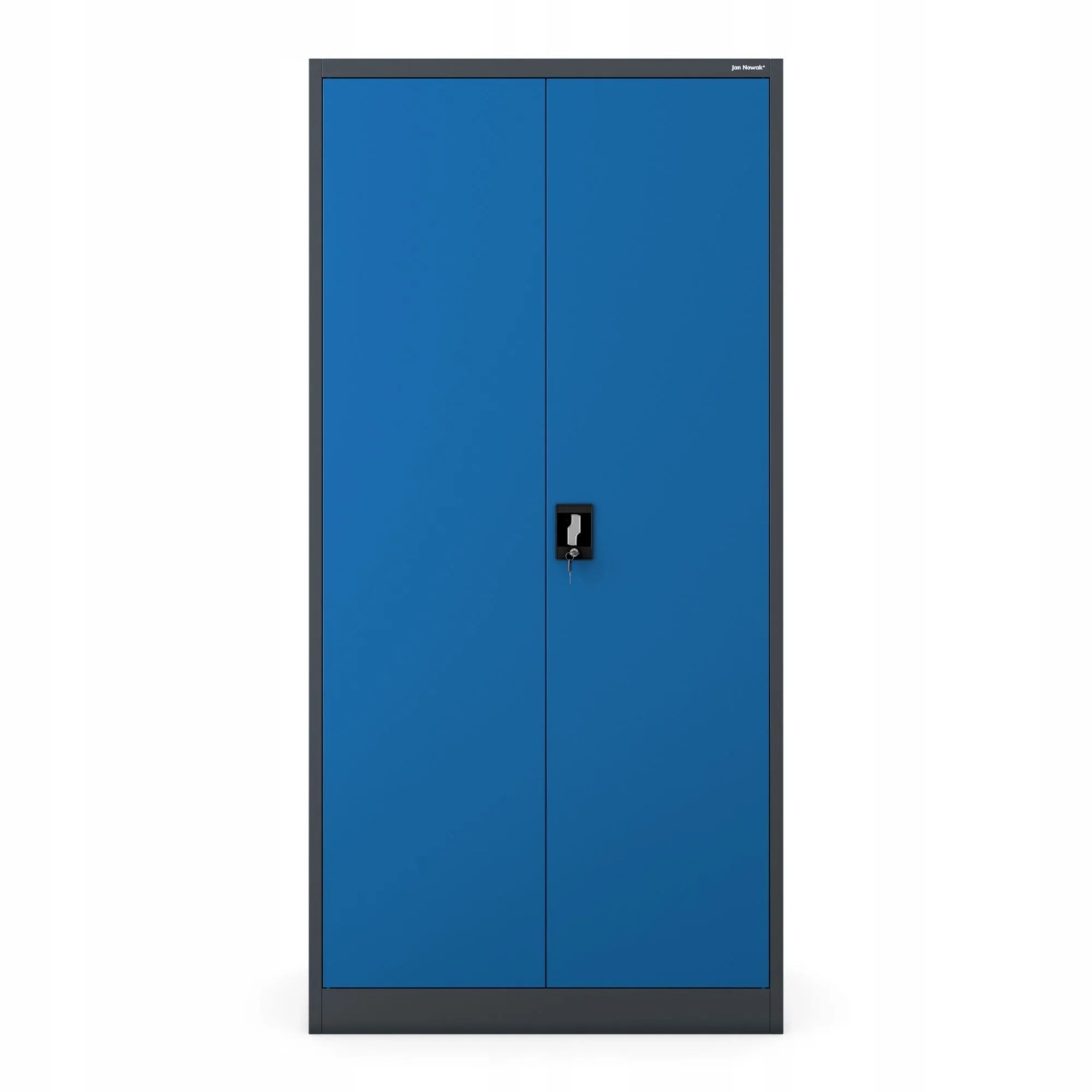 Jan Nowak Mehrzweckschrank Dawid 185 x 90 x 45 cm Anthracite Blau
