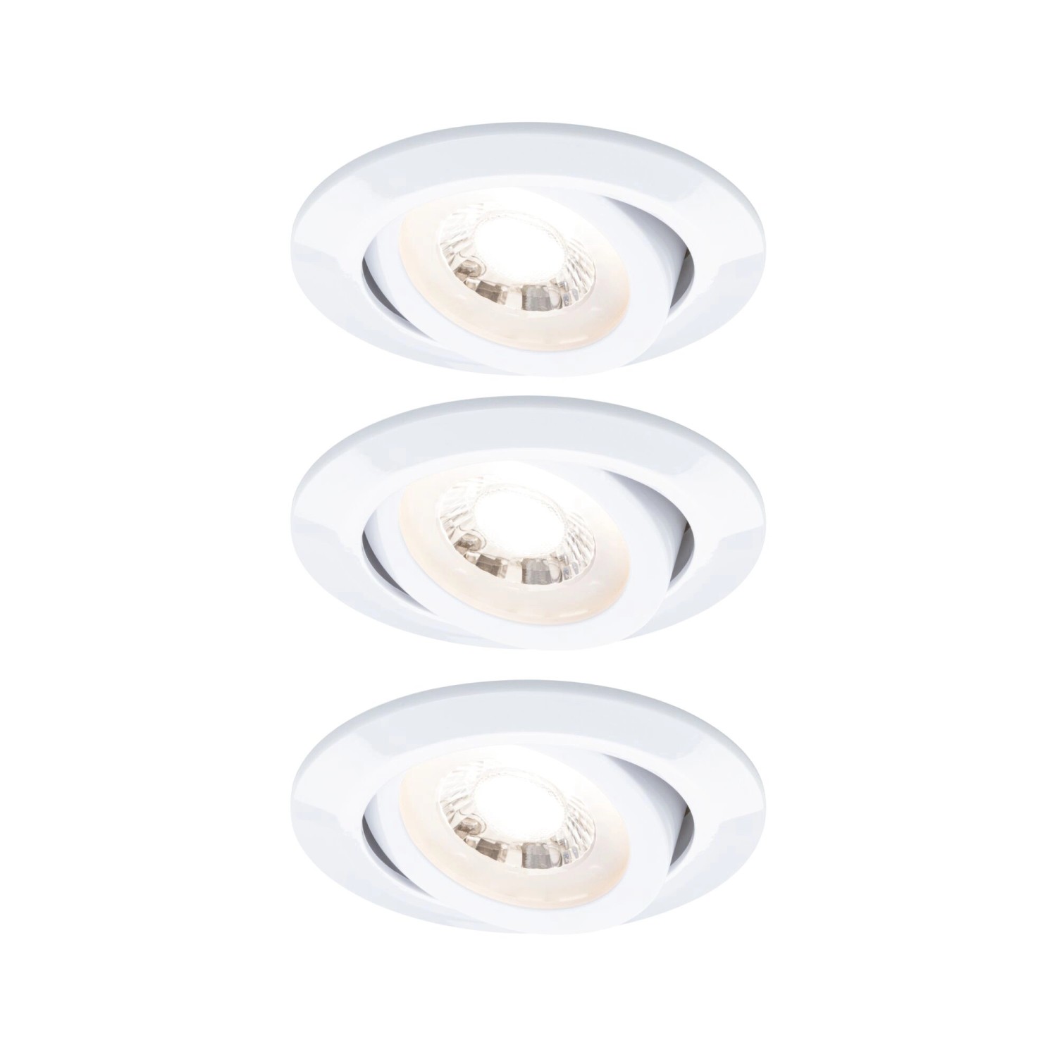 Einbauleuchten-Set 3-stepdim schwenkbar LED 3x4,8 W 3000K 230V Weiß matt günstig online kaufen