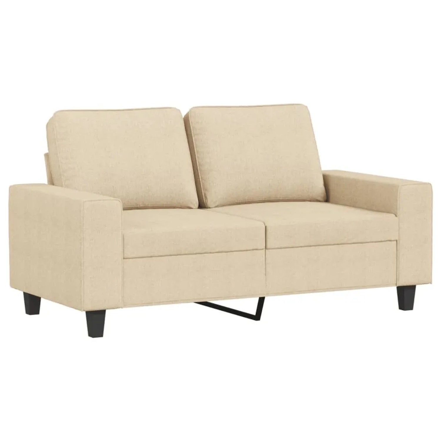 vidaXL 2-Sitzer-Sofa Creme 120 cm Stoff 359385 günstig online kaufen