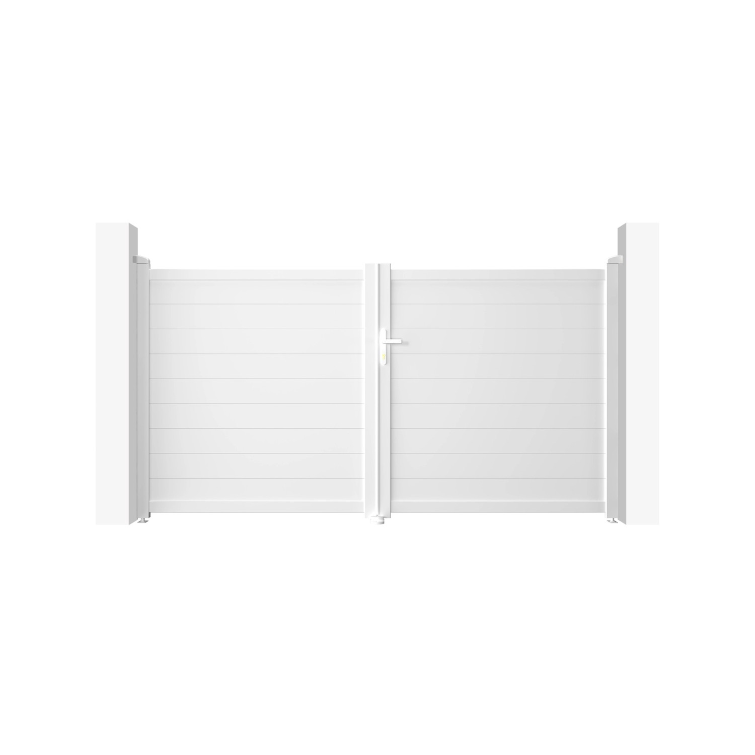 Casanoov Flügeltor Elektrisch Eiger 300x160cm Weiß & Drehtorantrieb Bunker günstig online kaufen