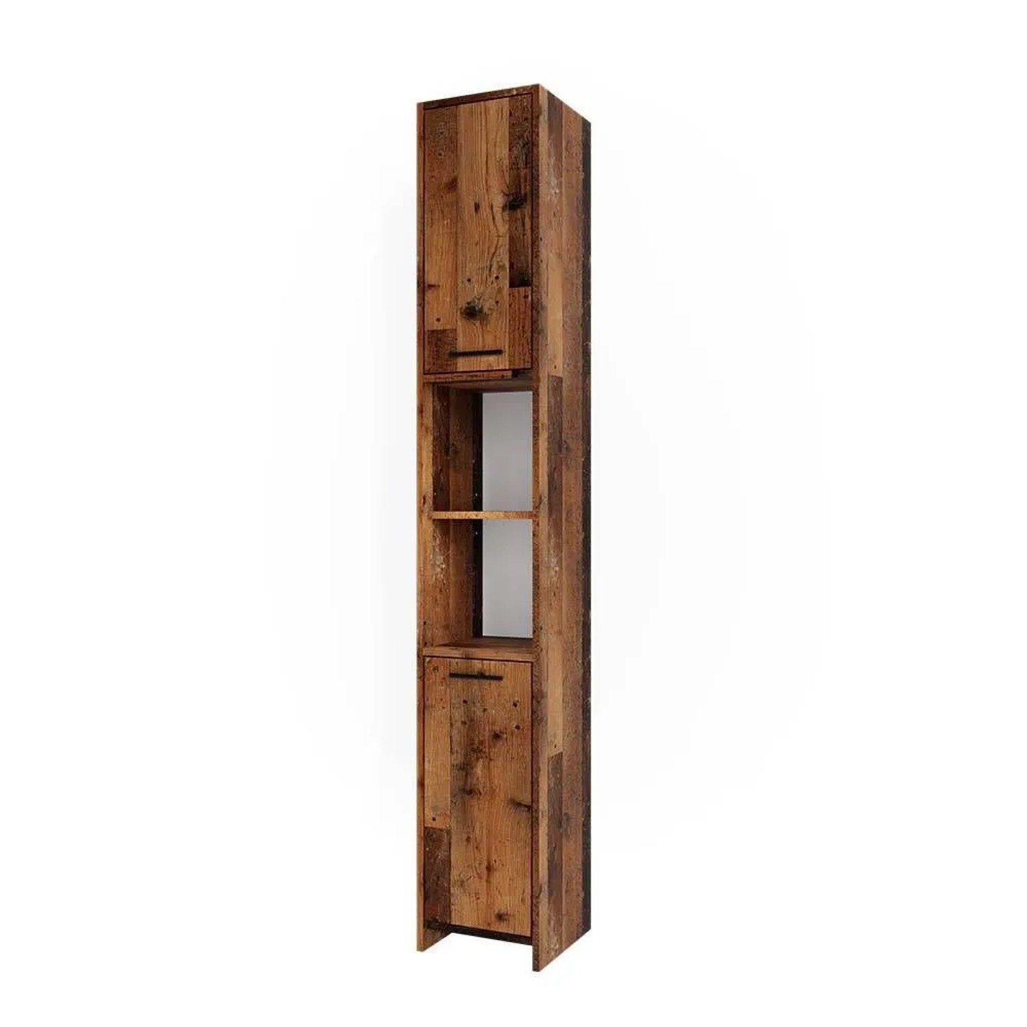 Vicco Badschrank Kiko Eiche Rustikal 30 x 190