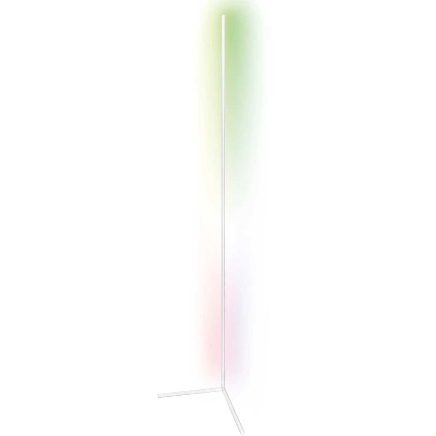 Weiße Ledvance Smart+ WiFi Stehleuchte, 200 cm, mit Farbwechsel für indirekte Beleuchtung.