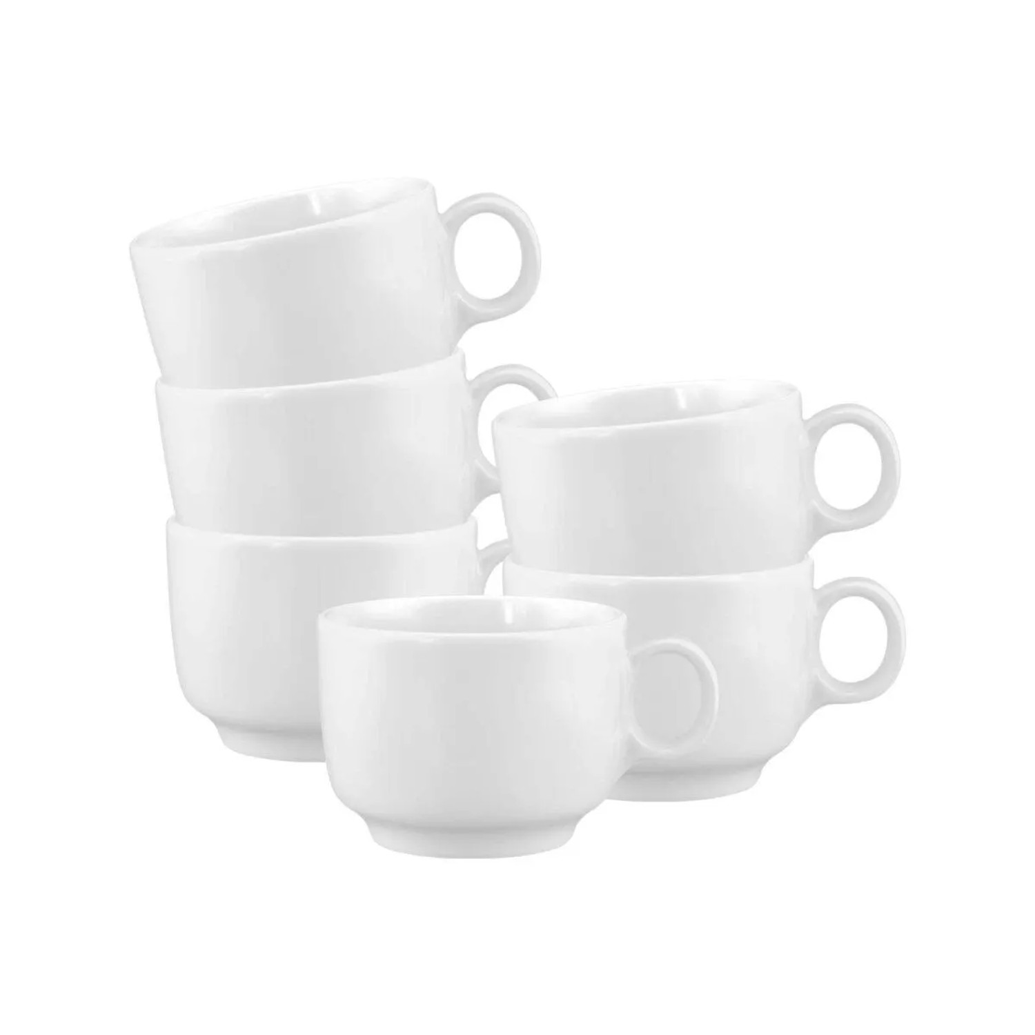 Seltmann Weiden Sento Home Kaffeetasse 210 ml 6er Set Weiß
