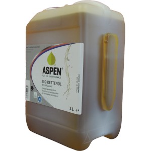 Kanister Aspen Bio-Kettenöl 3 l mit Haftzusatz für Kettensägen.