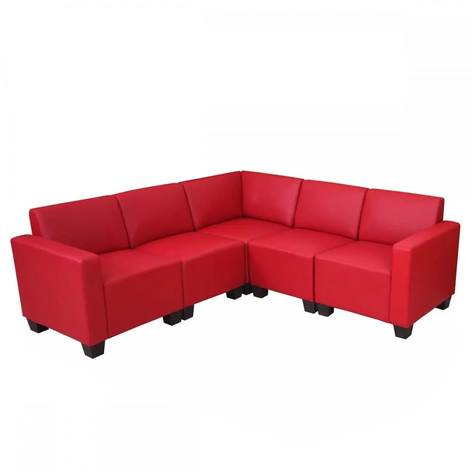 Mcw Modular Sofa-System Lyon 5 Kunstleder Rot