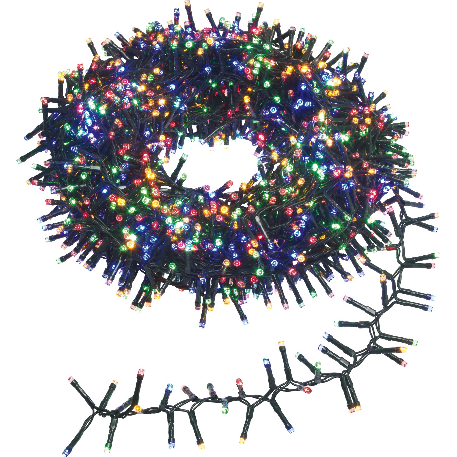 LED-Lichterkette Warmweiß Mehrfarbig 22 m