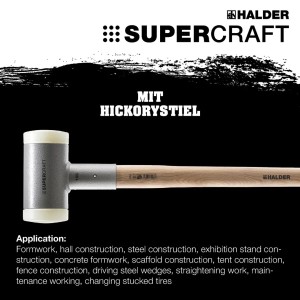 Halder Supercraft Vorschlaghammer Ø 100 mm Rückschlagfrei mit HickoryStiel 93 kg
