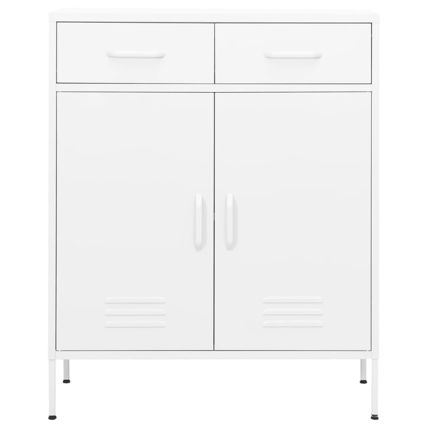 Lagerschrank Weiß 80x35x101,5 Cm Stahl günstig online kaufen