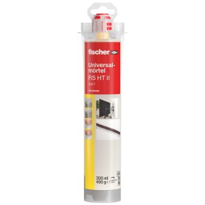 Fischer Universalmörtel FIS HT II 300 T, Kartusche mit Mischdüse für Dübel.